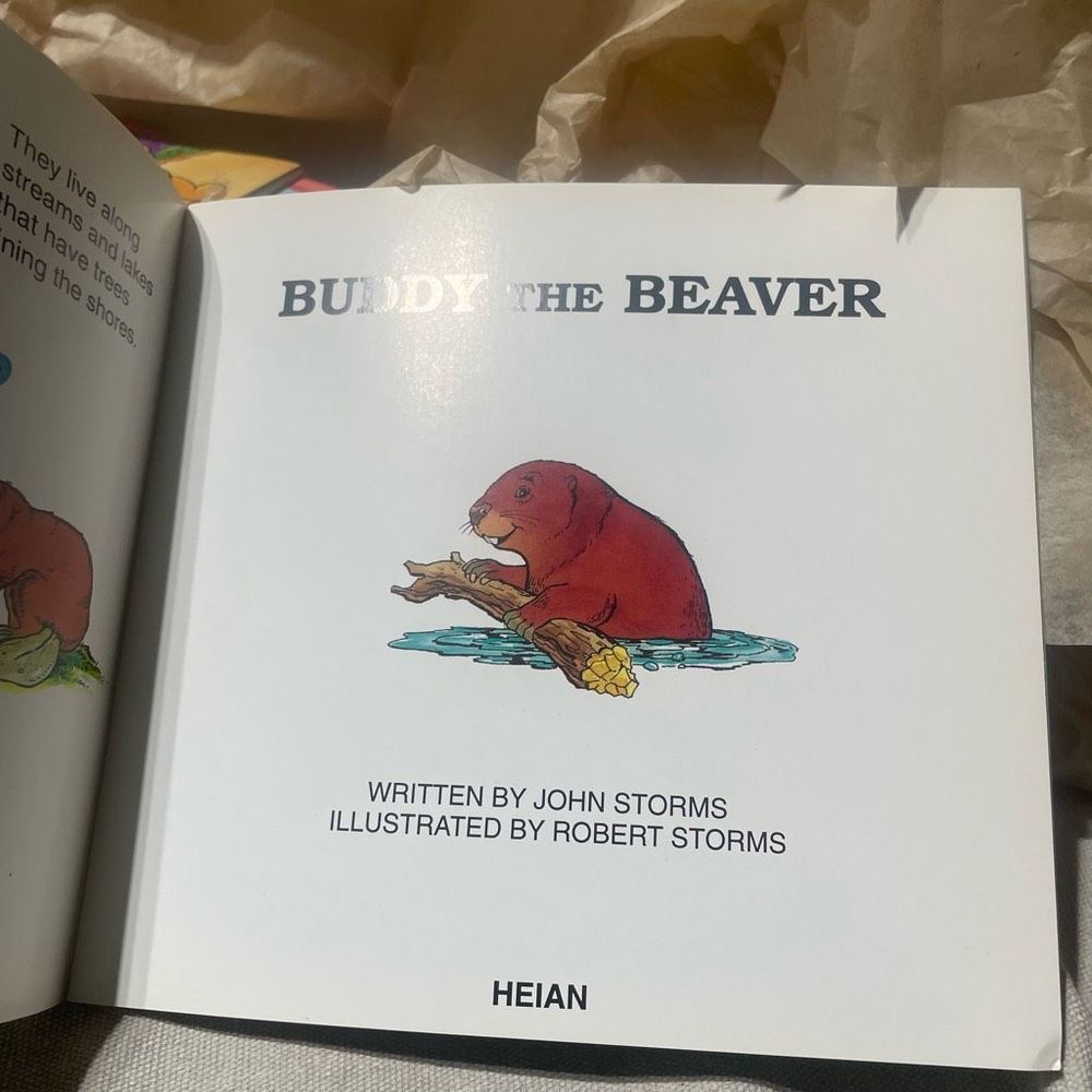 New Vintage World of Animals Buddy the Beaver Paperback written by John Storms - Picture 4 of 8